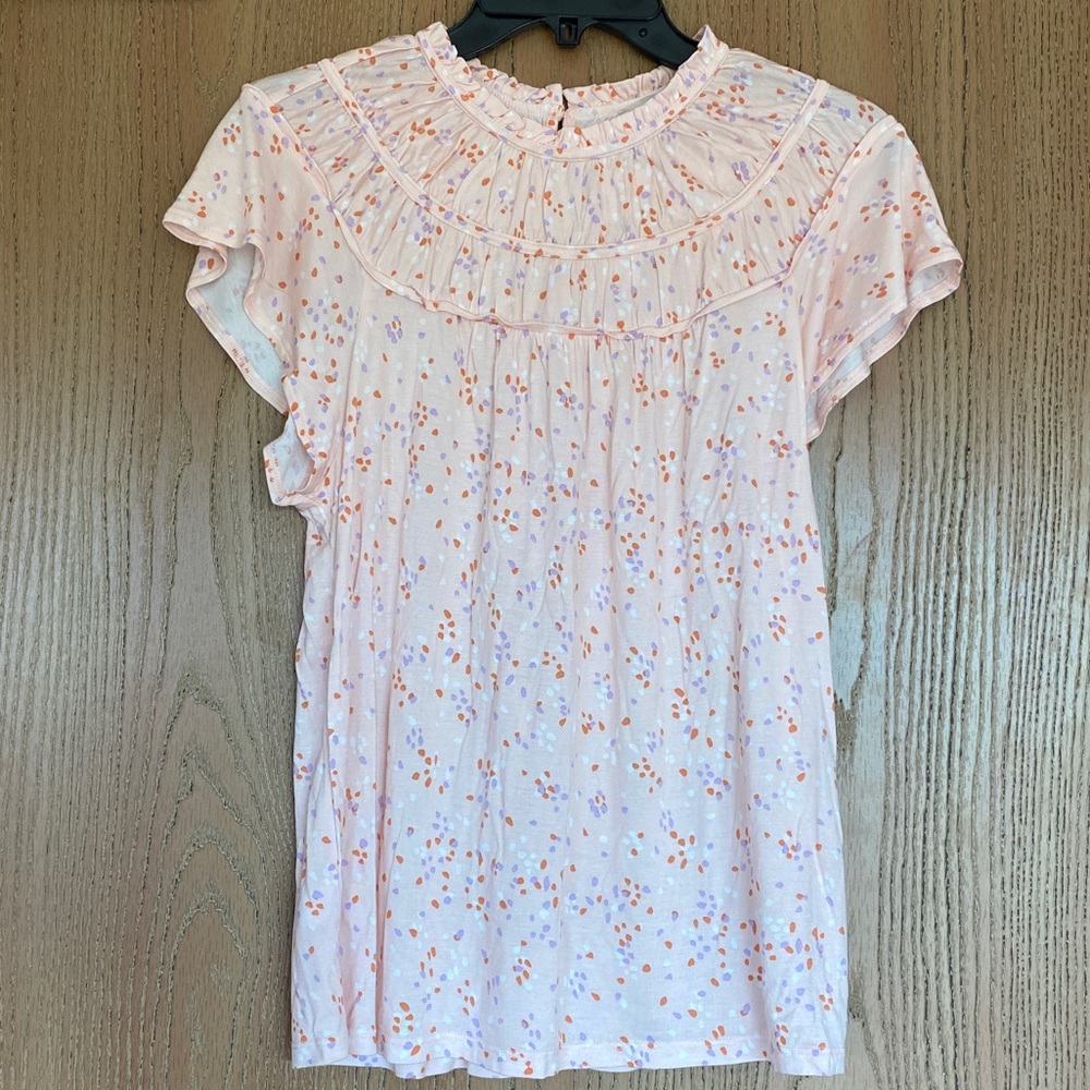 Super Soft Adorable Neckline Detail Ann Taylor Loft Tee Shirt NWT